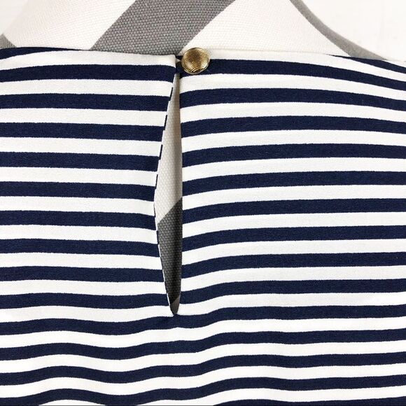 Dalia Navy & White Stripe Shift Dress size 2 - Picture 4 of 8